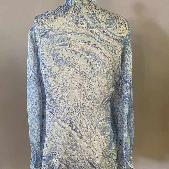 Lorenzini silk blouse size 0 - Picture 4 of 8